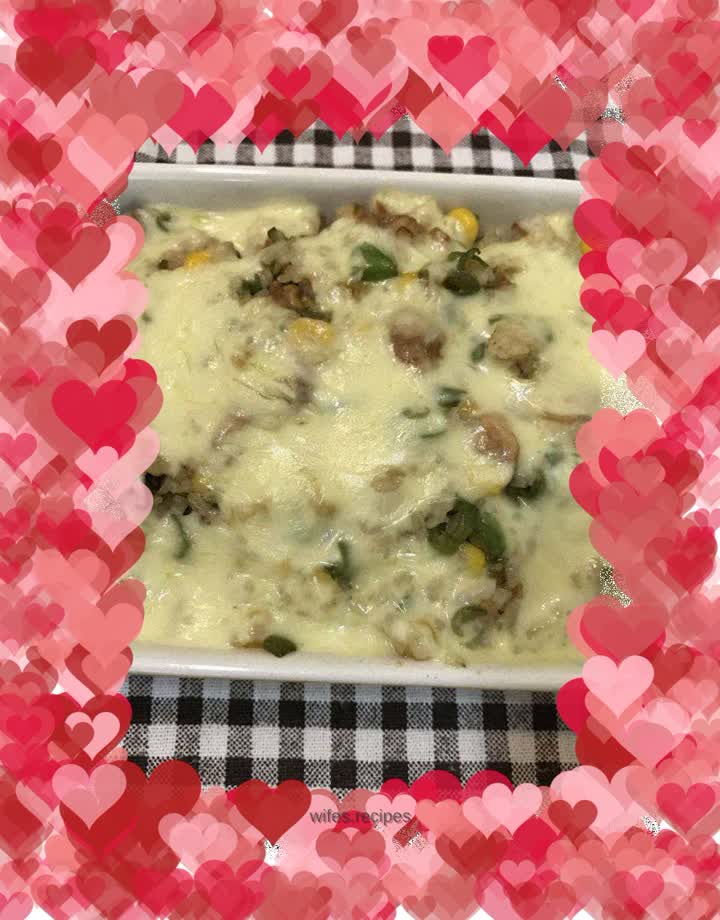 Chicken Leg and Cheese Baked Rice