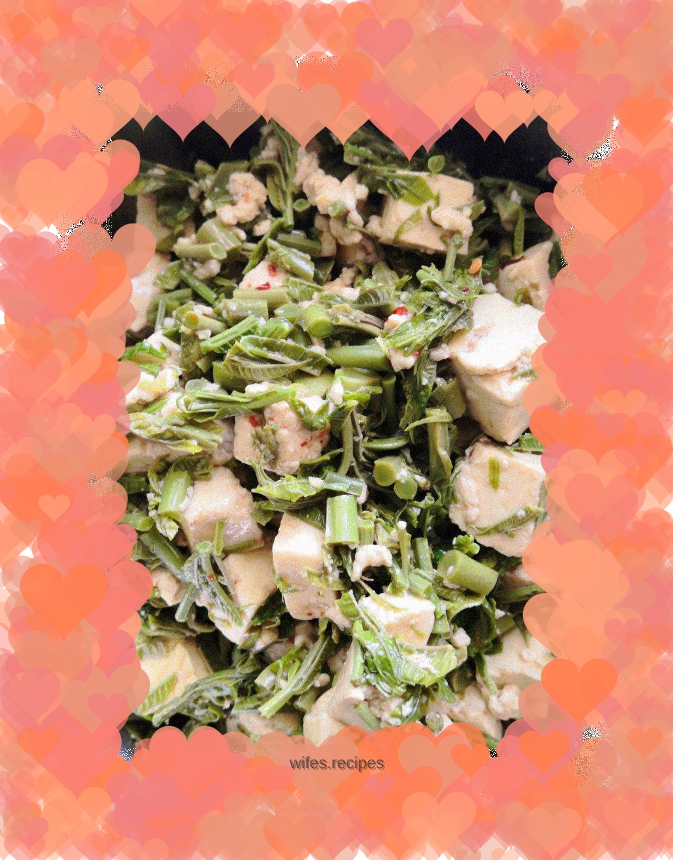 Spring seasonal delicacies—Toon mixed with tofu