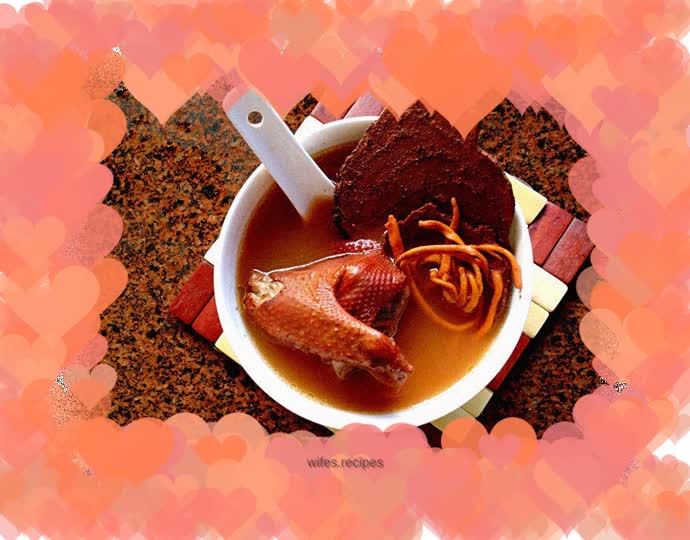 Chicken Spatholobus Cordyceps Flower Pigeon Soup