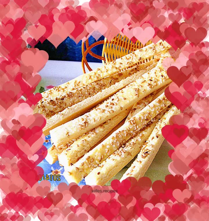 E-family snacks--egg and sesame crispy sticks
