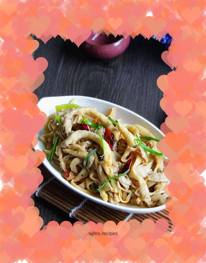 Stir-fried oyster mushrooms