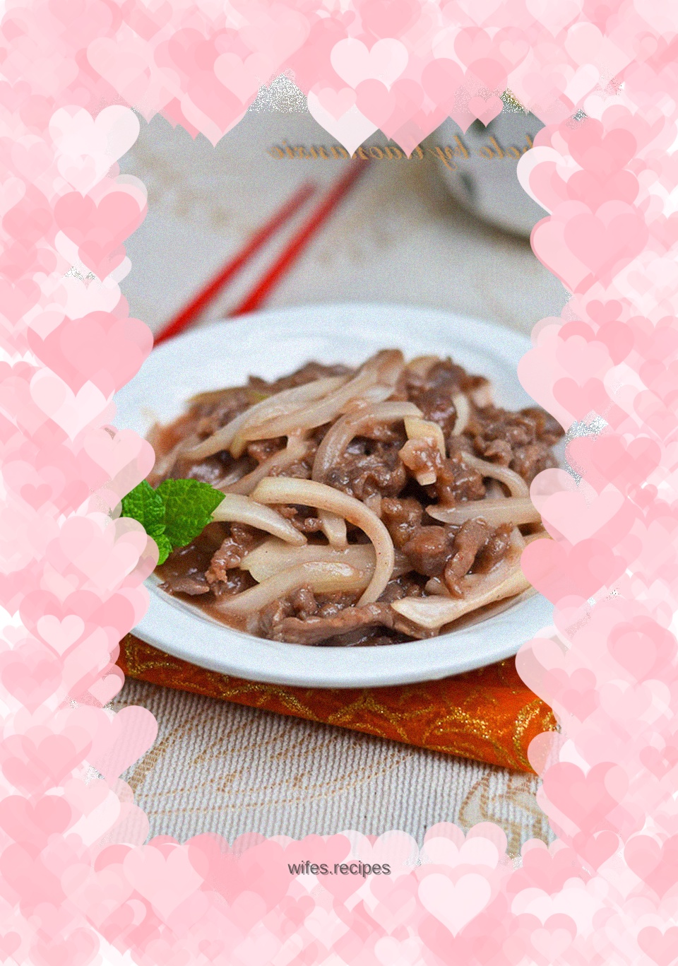 Fried mutton with onions