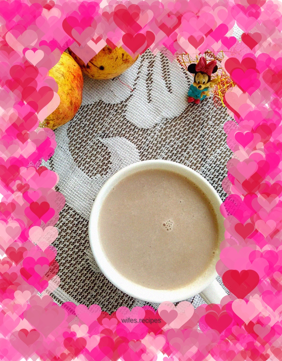 Pomegranate cooked bean milk