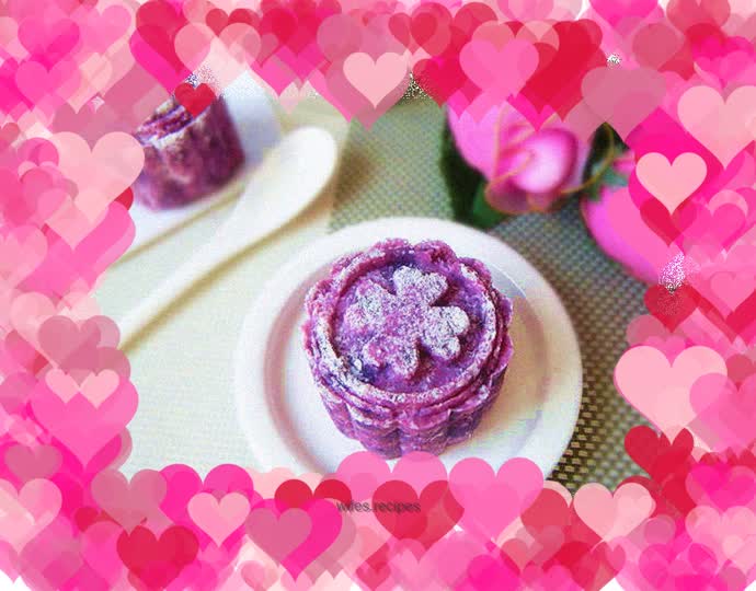 Salad Coconut Purple Sweet Potato Cake