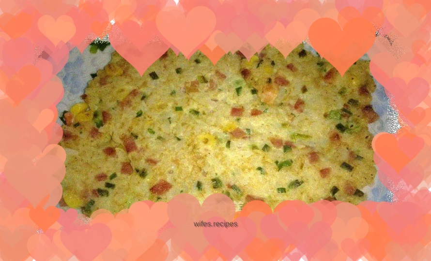 Use leftover rice wisely – assorted ham and rice omelet
