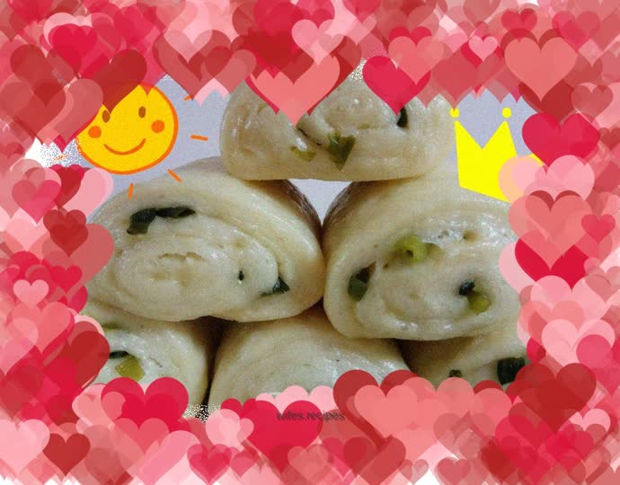 Scallion steamed buns (no oil)