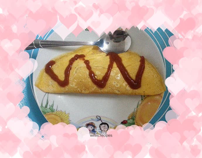 Homemade omelette rice