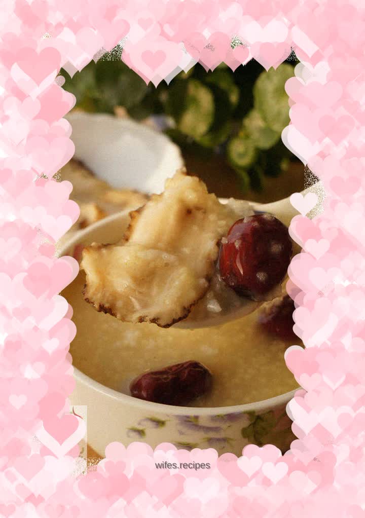 Angelica and red dates porridge