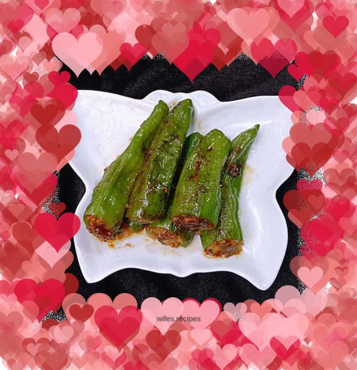 Green pepper stuffed potatoes