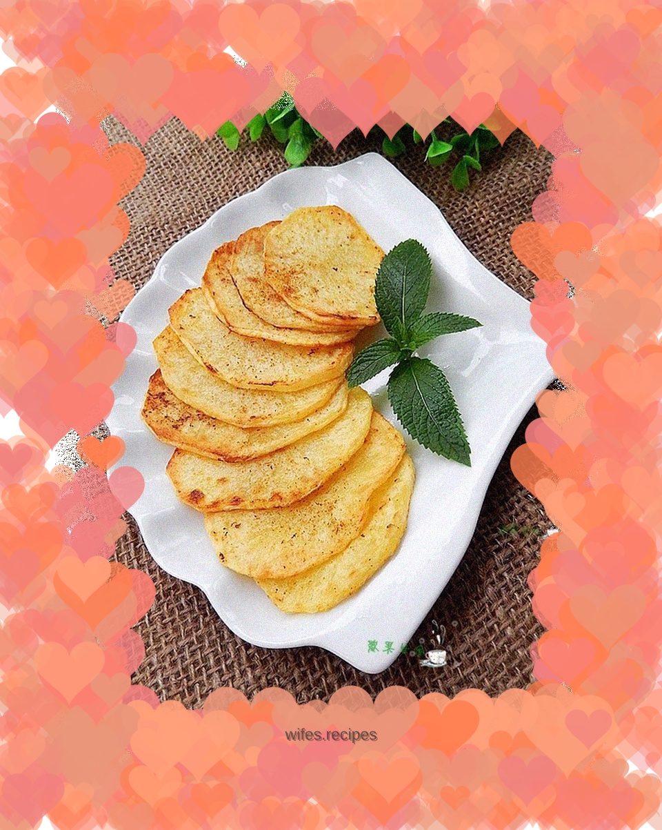 Pan-fried potato chips