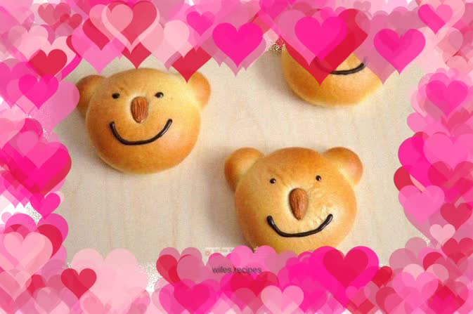 Cute bear bread