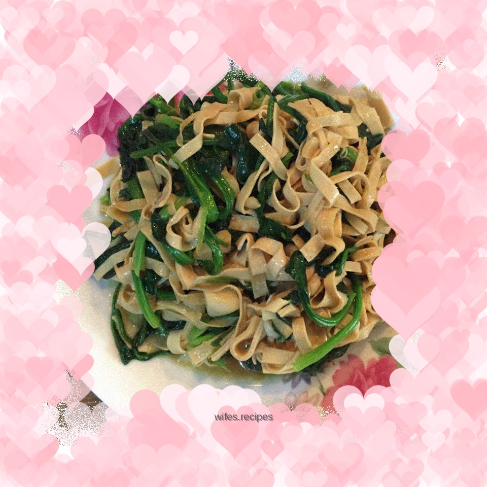 Stir-fried louver with spinach