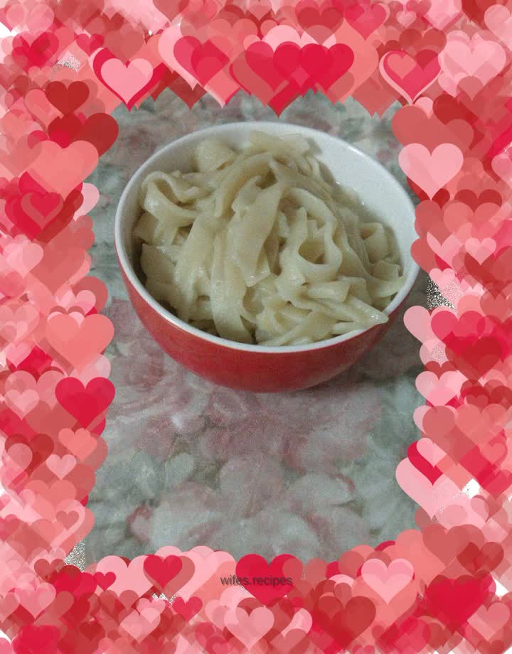 Homemade hand-made noodles