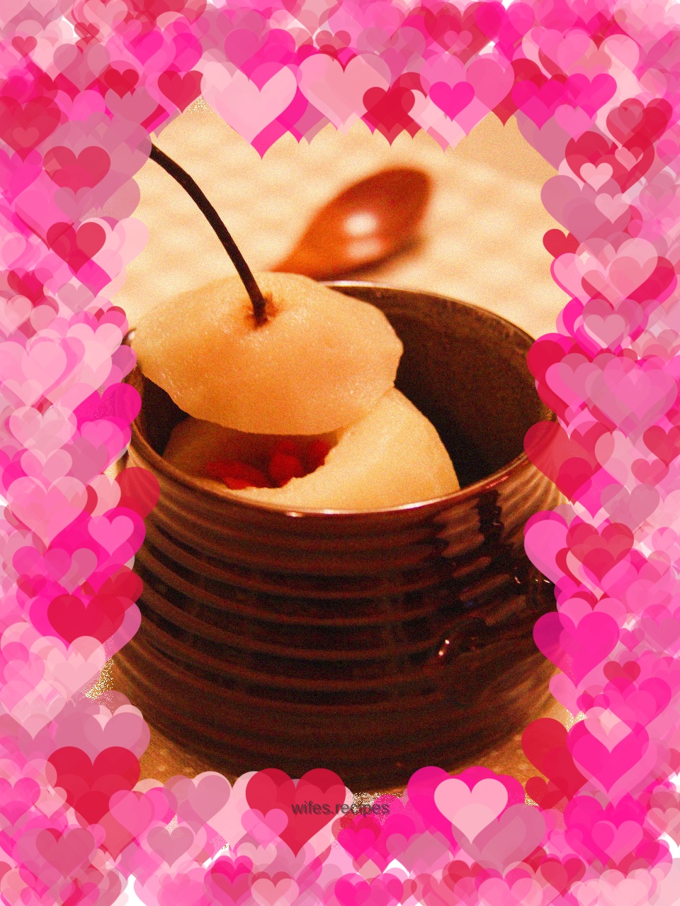 Stewed pears with rock sugar