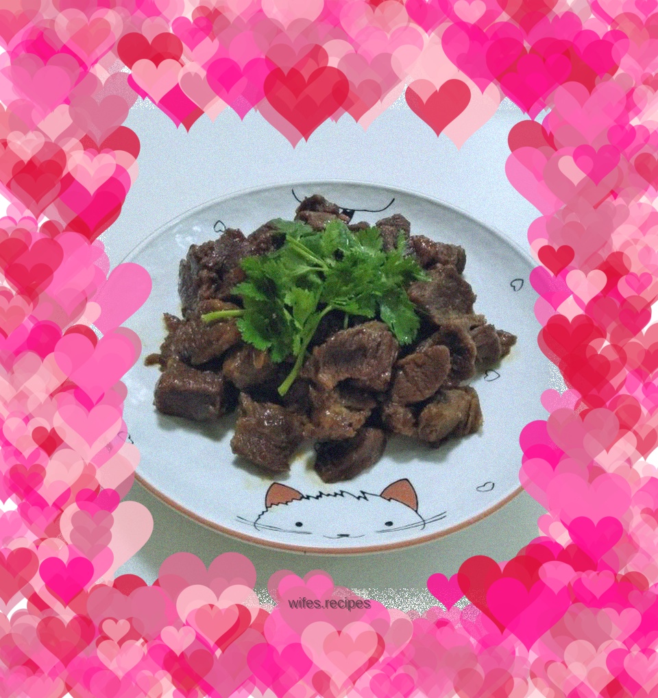 Braised beef
