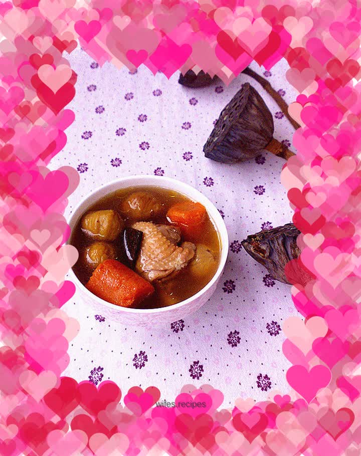 Eucommia chestnut chicken soup