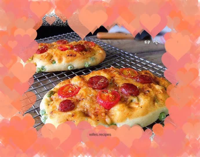 Sausage and Green Bean Salad Pizza