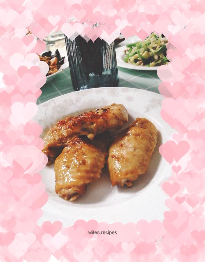 BBQ version of grilled chicken wings