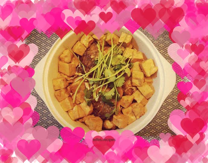 Yellow croaker braised tofu