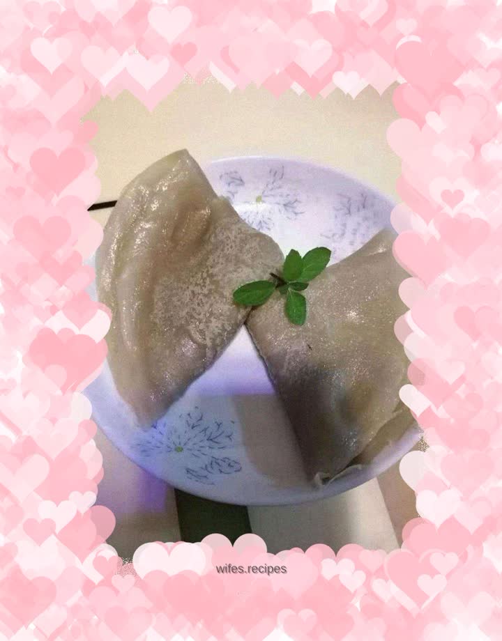 Sweet potato flour and egg skin