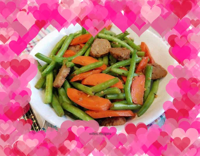 Chicken Meatballs and Fried Green Beans