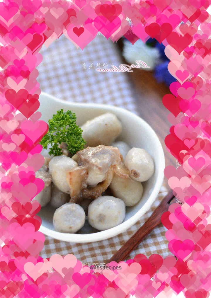 Eat taro with rice