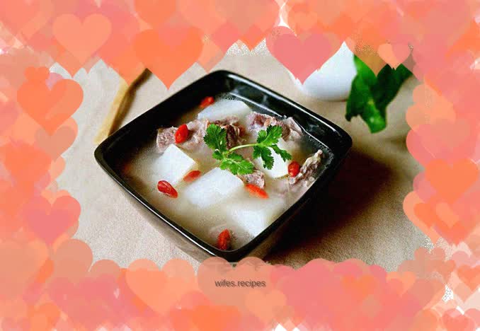 Lamb stewed with radish