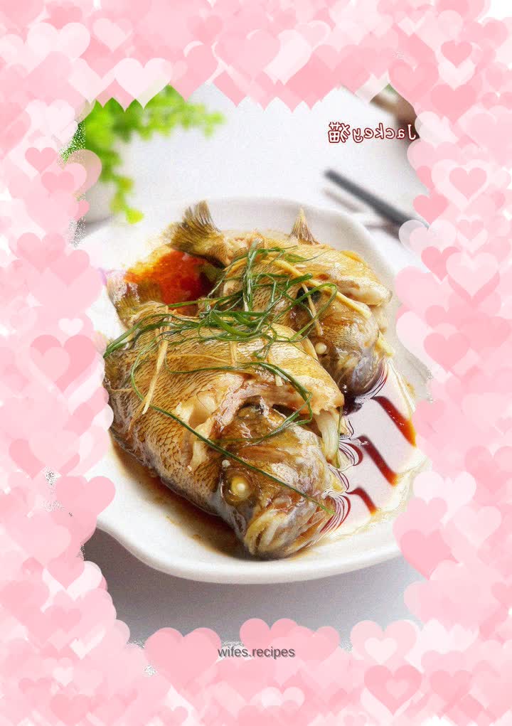 Microwave version of steamed sunfish