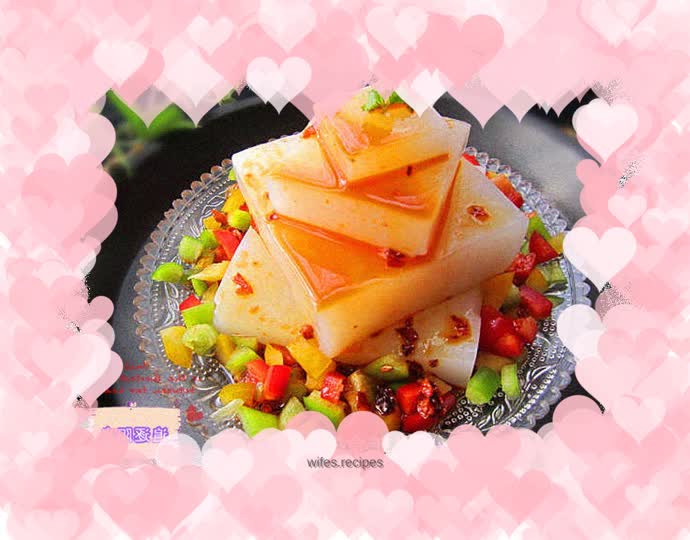 A beauty feast made with soymilk machine----pork skin aspic