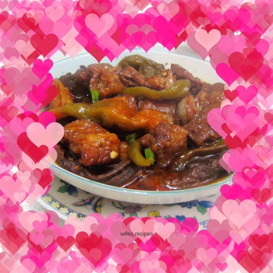 Steamed BBQ Dice with Pickled Vegetables