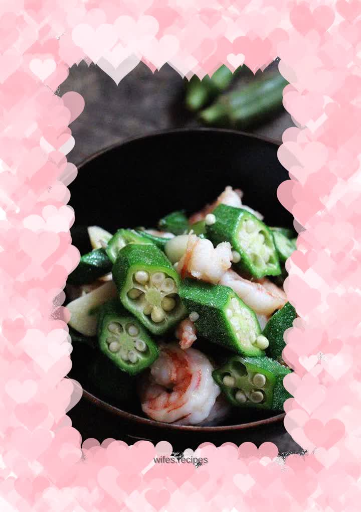 Fresh, crispy and tender---fried shrimp with okra