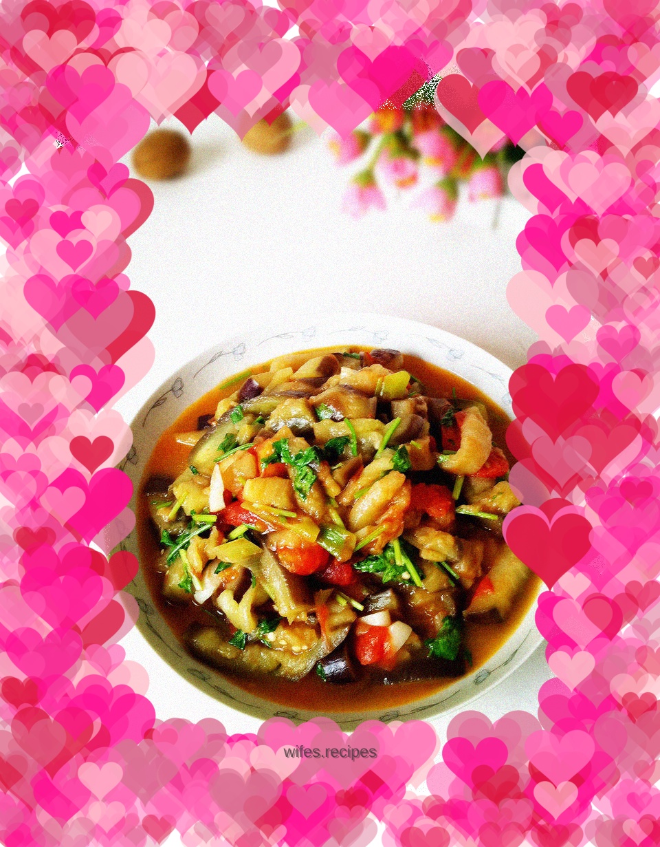Tomato stewed eggplant