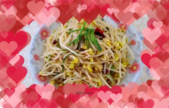 Delicious bean sprouts