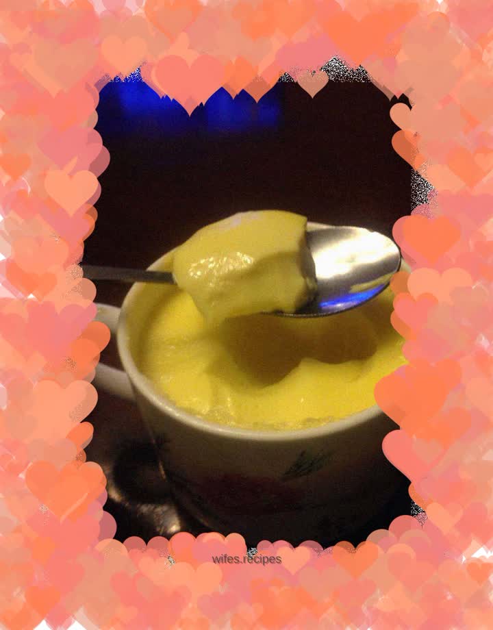 Caramel pudding (without oven)