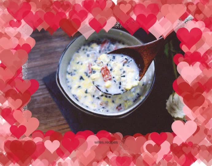 Milk and egg fermented glutinous rice