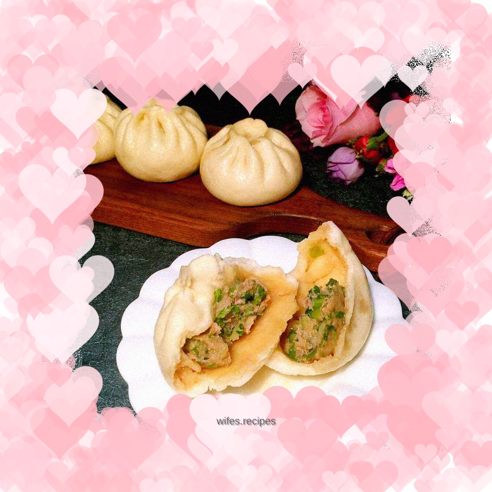 Vegetable and meat buns