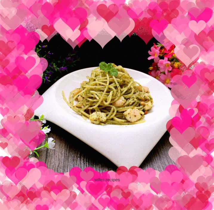 Shrimp and Pesto Pasta