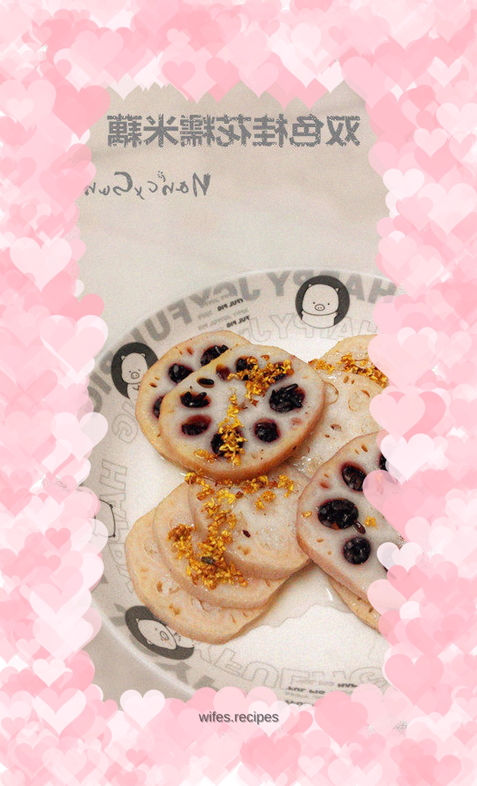 Two-color Osmanthus Glutinous Rice and Lotus Root