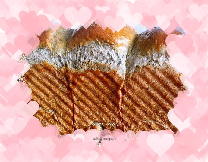 Vegetable oil black sesame toast