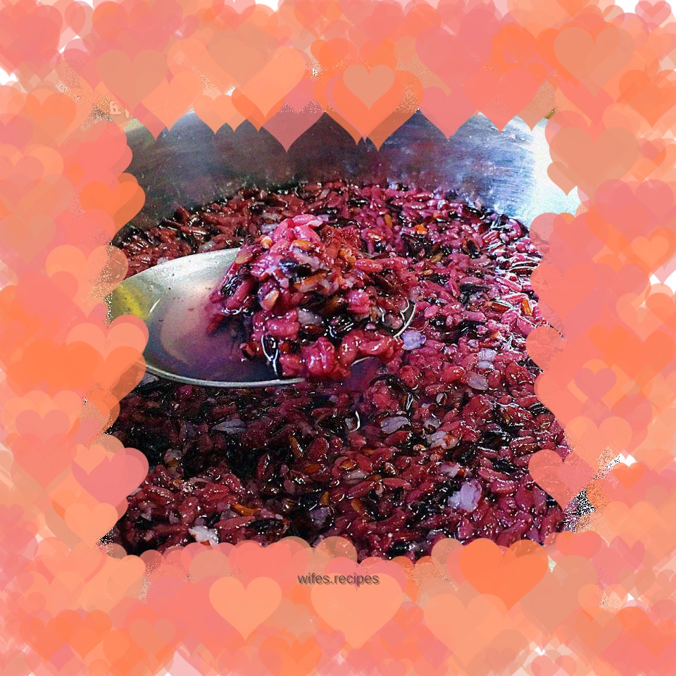 Purple glutinous rice wine