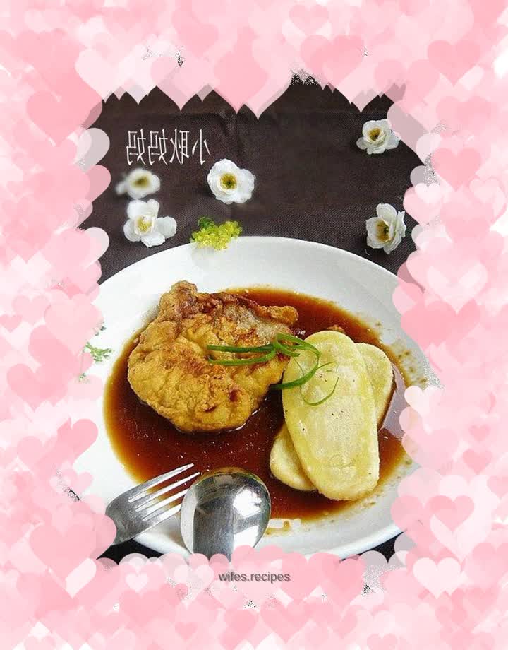 Shanghai style - pork ribs rice cake