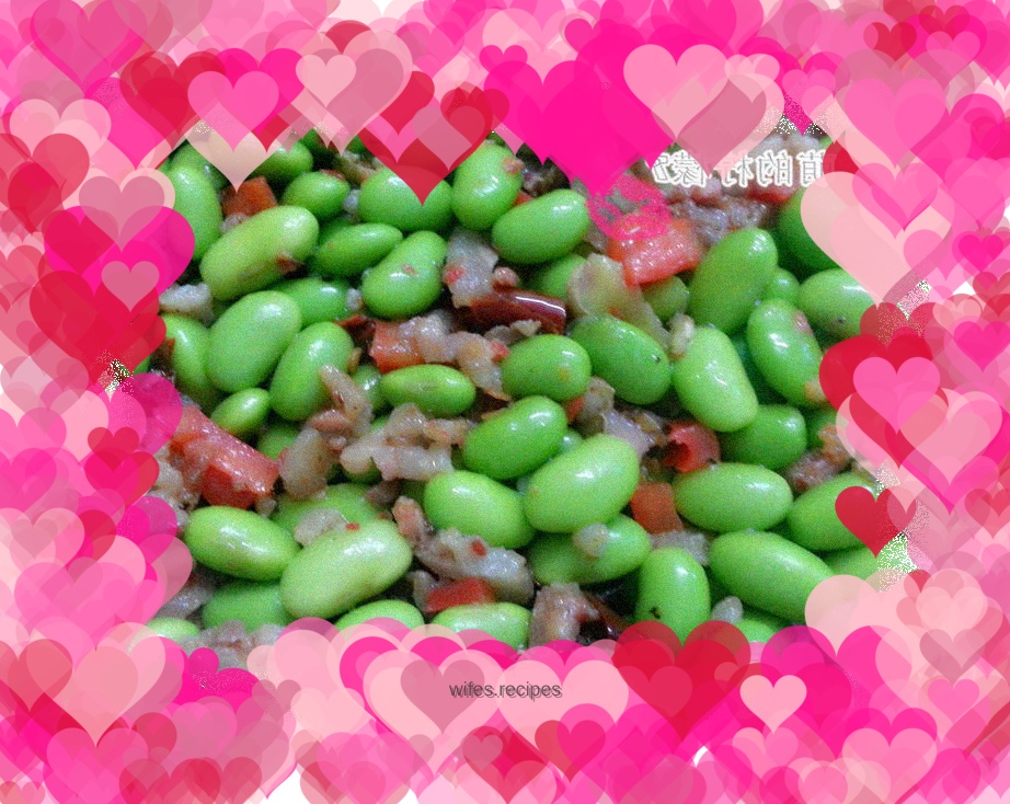 How to make fried sausage with edamame rice