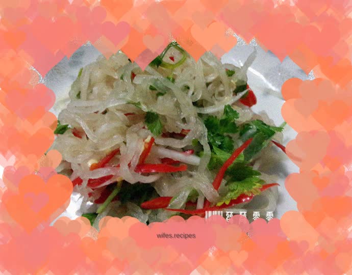 Refreshing shredded radish – a piece of cake