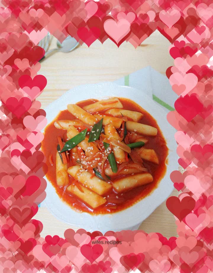 Korean spicy rice cake