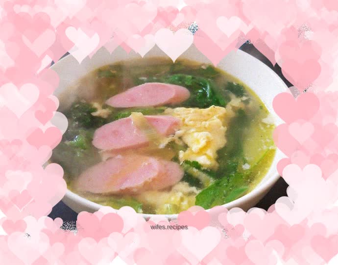 Vegetable and egg soup