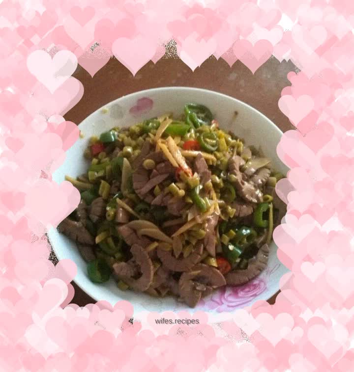 Stir-fried kidneys with sour beans