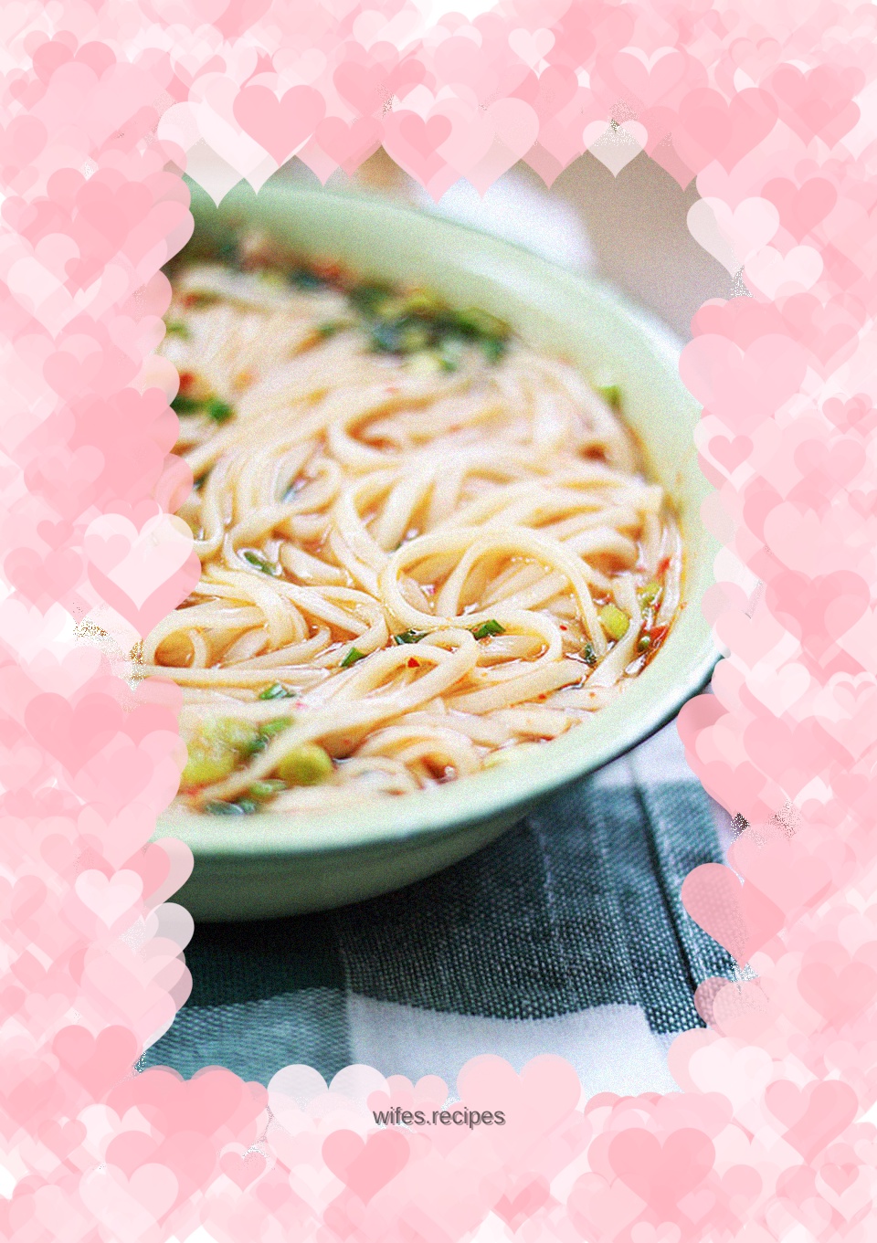 A bowl of clear soup noodles