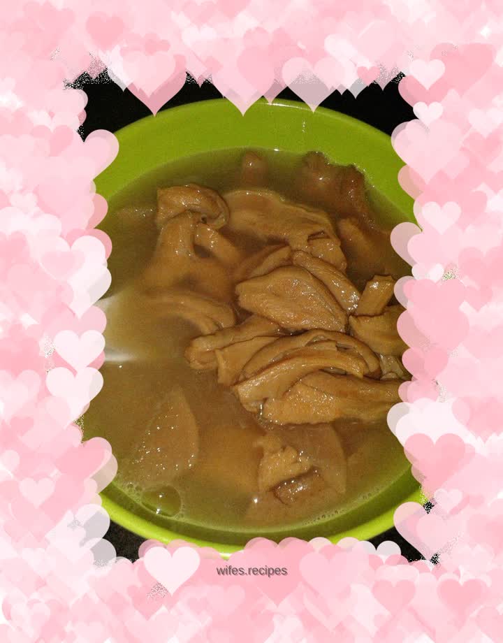 Pork belly and stewed pears