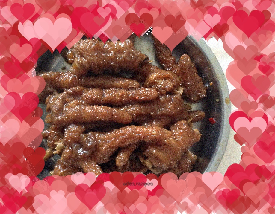 Tiger skin chicken feet