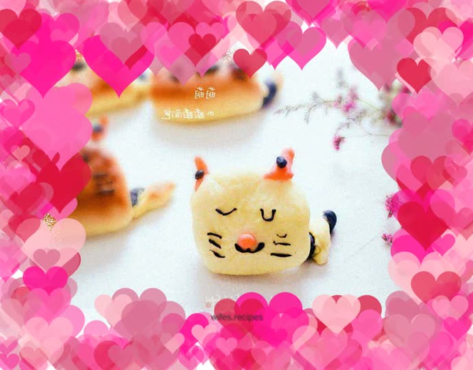 Cute Cat Honey Bread